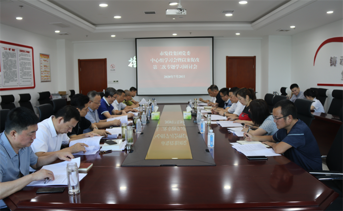 市發(fā)投集團(tuán)黨委召開2020年第7次理論 中心組學(xué)習(xí)會(huì)暨以案促改第二次 專題學(xué)習(xí)研討會(huì)